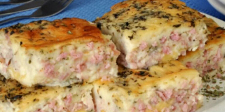 torta de presunto e queijo