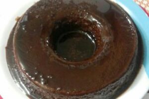 pudim de chocolate