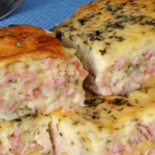 Torta de Presunto e Queijo Leve e Econômica